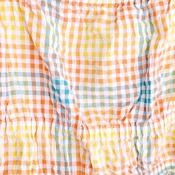 Madewell Seersucker Sophia Peplum Tank - Size L - Picture 4 of 6